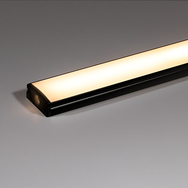 17x7 Black Aluminium Profile Heatsink for LED Strip Products