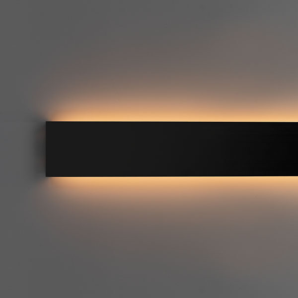 49x17 wall up down light black aluminium profile led strip