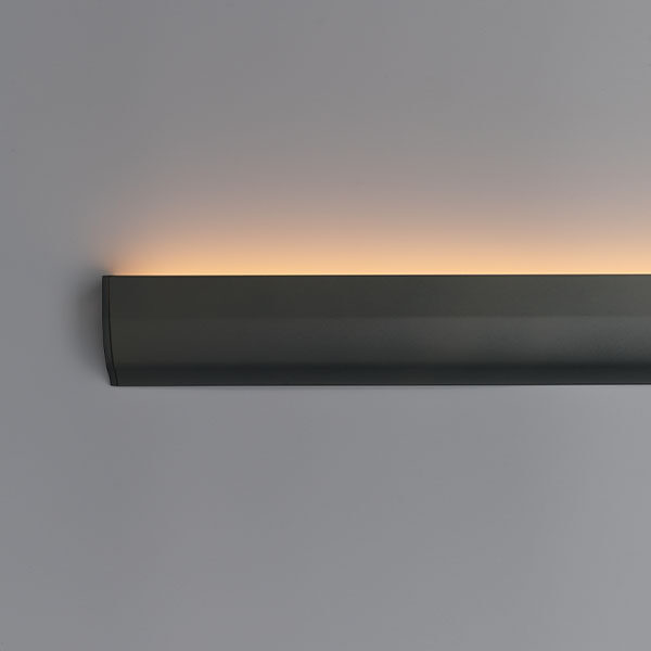 42x16 wall up light black aluminium profile led strip