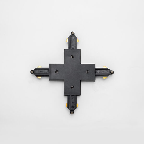 X Connector Black Track Component - fossLED