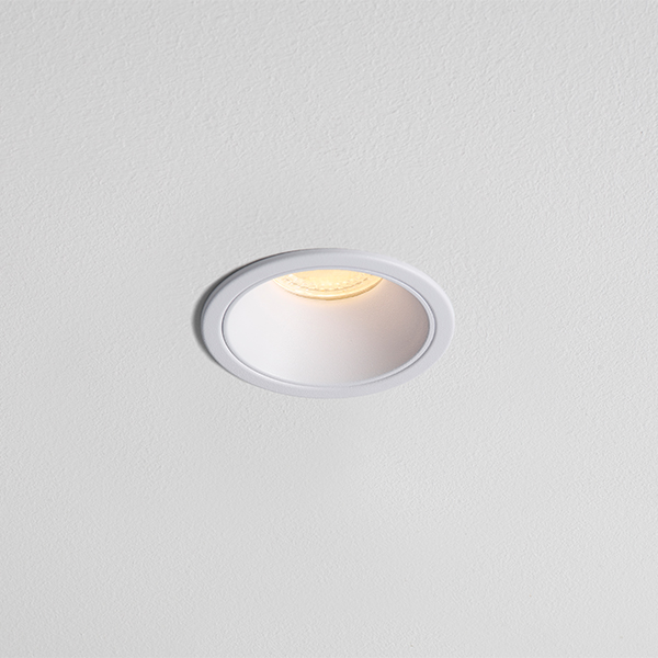 Fire Rated GU10 Downlight - ICON - White on White Baffle